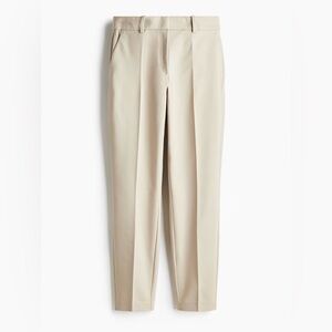 H&M Women's Tailored Trousers in Light Beige